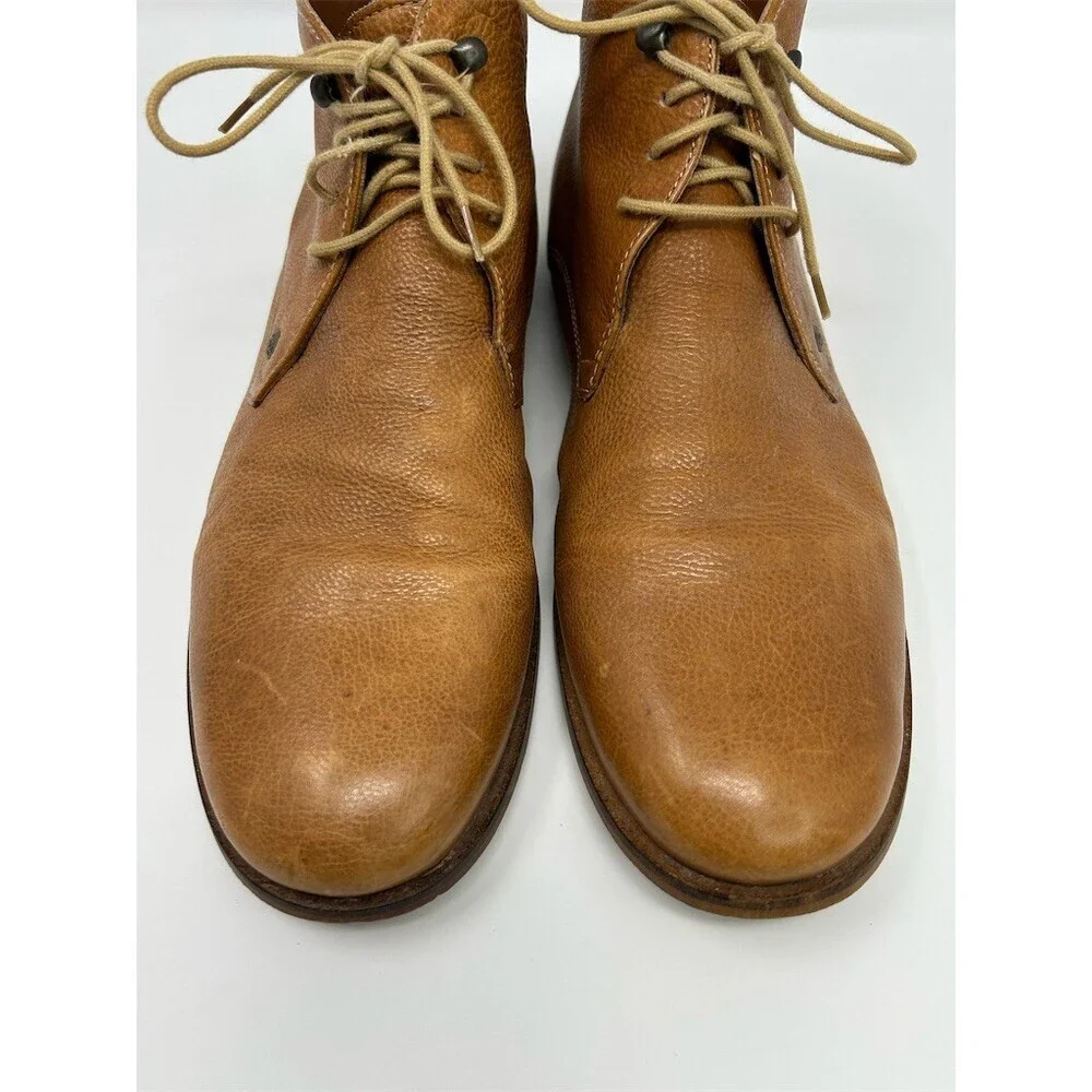 Frank Wright Smith Men's Chukka Desert Ankle Boots Brown Lace Up Size 10
